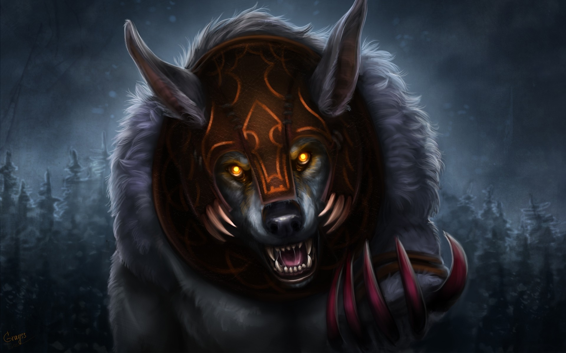 other games portrait one halloween animal mammal face ursa dota 2 bear