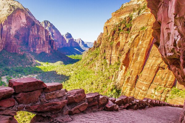 Naturlandschaft der Schlucht in den USA