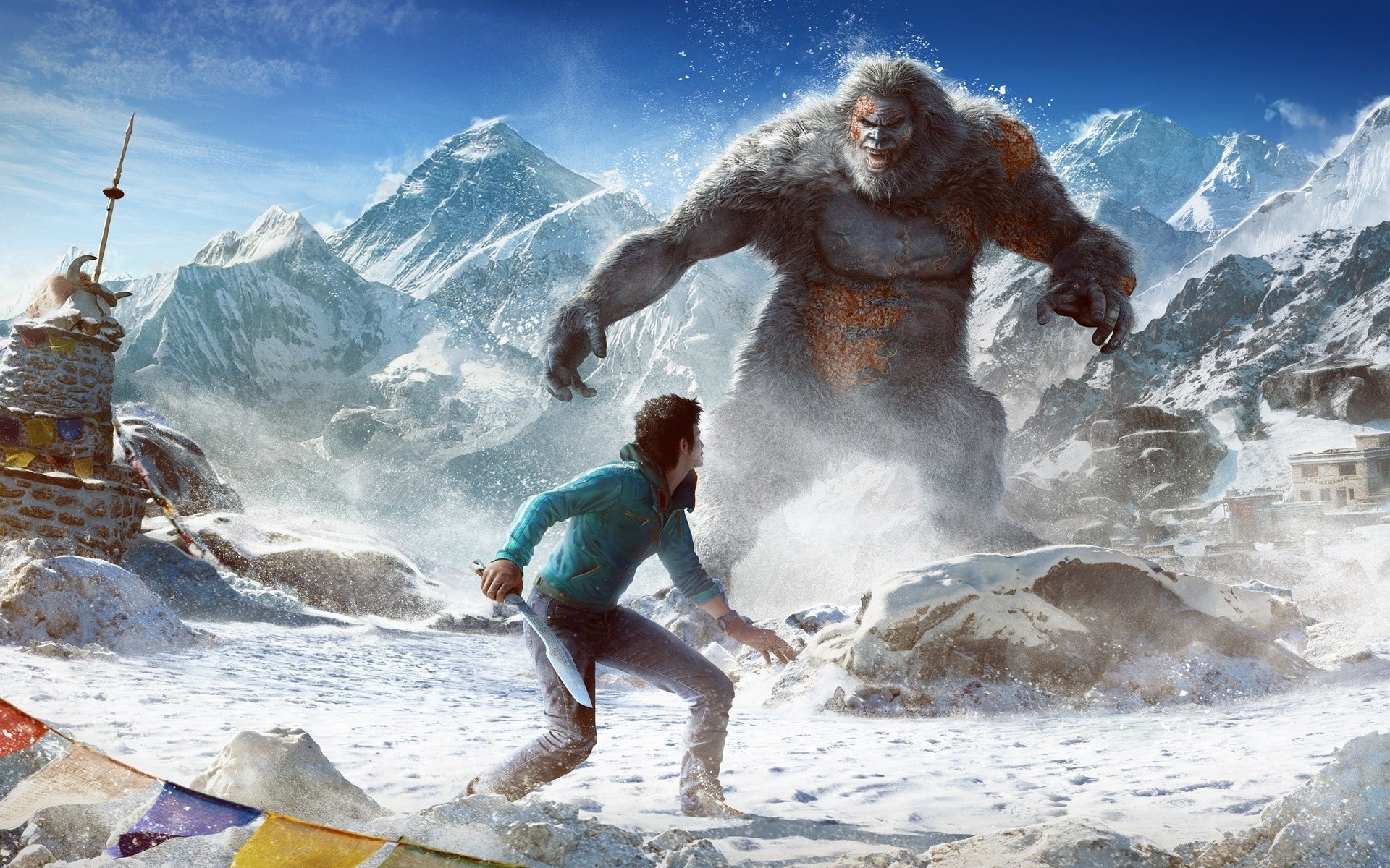 far cry neve viajar montanha ao ar livre inverno açao sozinho longe chorar 4