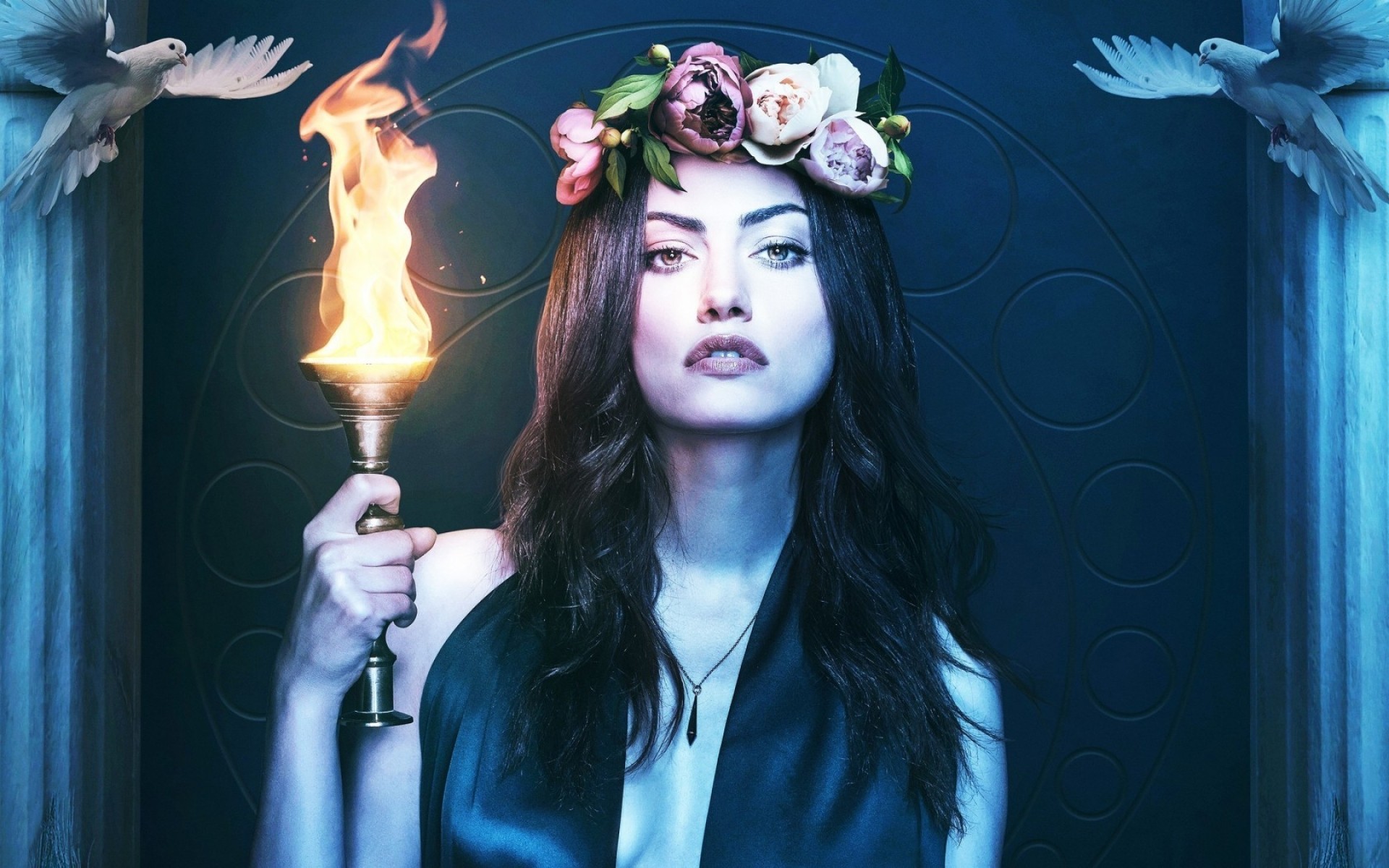 serie televisive donna moda glamour ritratto fantasia ragazza originali phoebe tonkin attrice