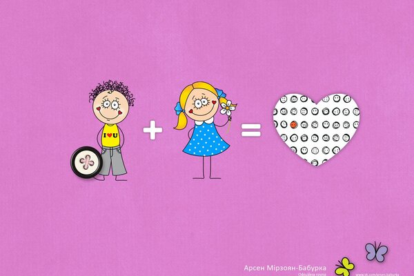 Ilustração infantil sobre o amor