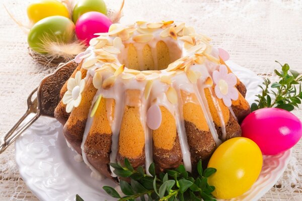 Osterkuchen mit Schokolade