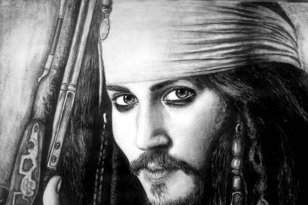 Pirates of the Caribbean, pencil drawing