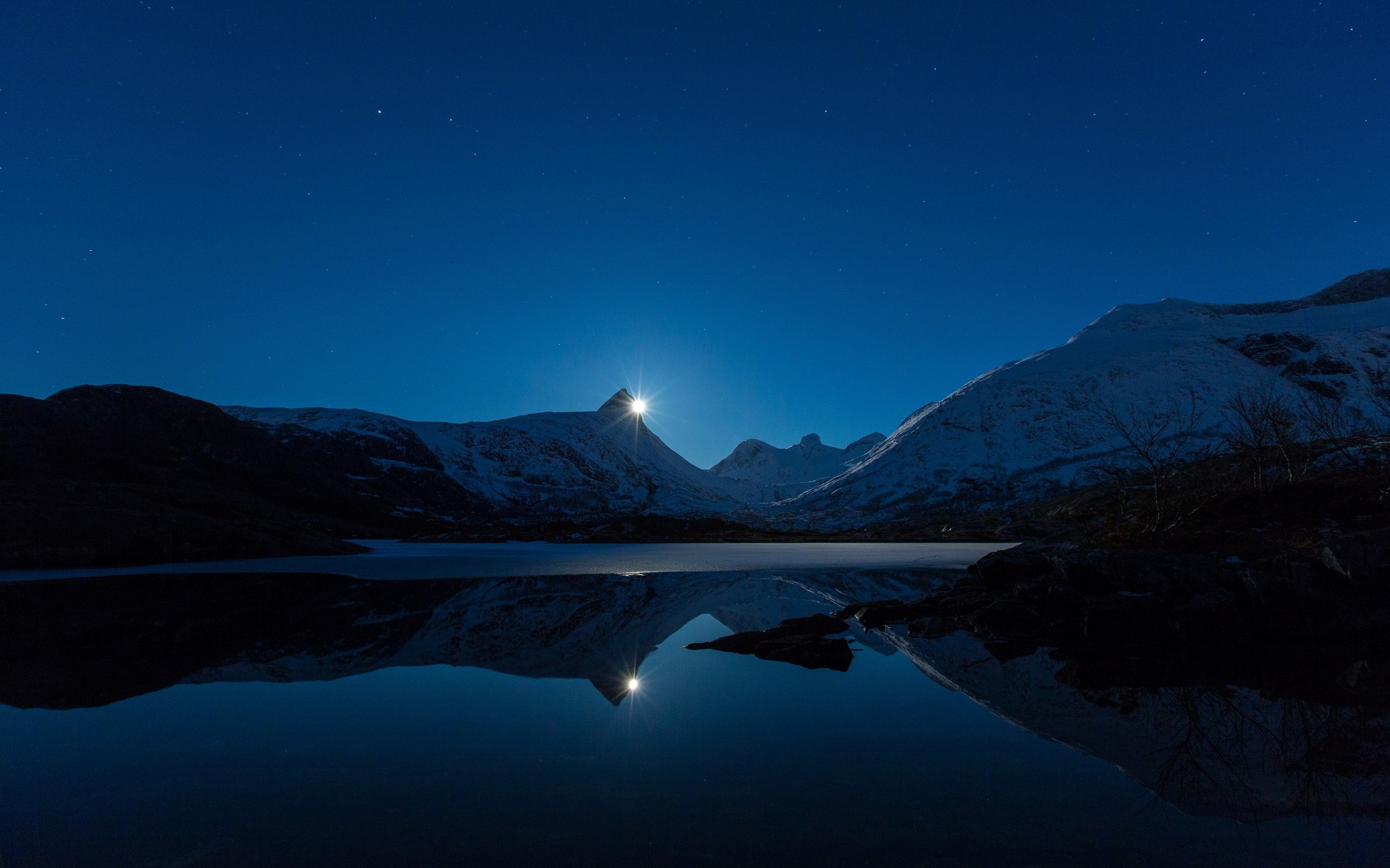 paysage neige voyage montagnes coucher de soleil aube ciel en plein air soir lune eau paysage nature hiver nuit étoiles lac