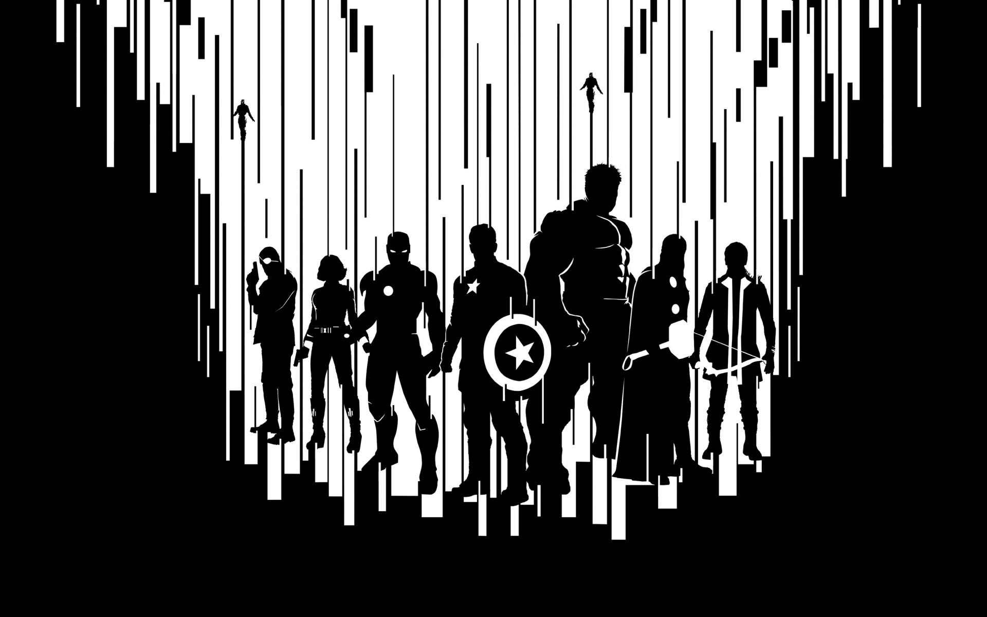 movies desktop illustration business line silhouette vector man graphic abstract music art avengers