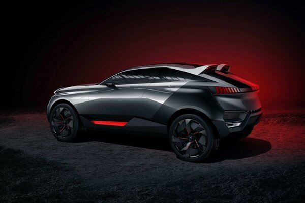 Futuristic crossover from the French Peugeot