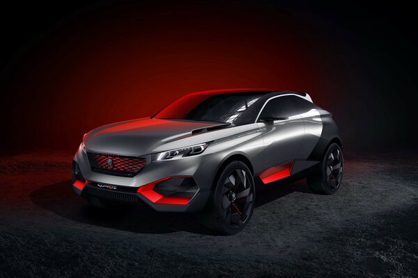 Aggressive French concept SUV