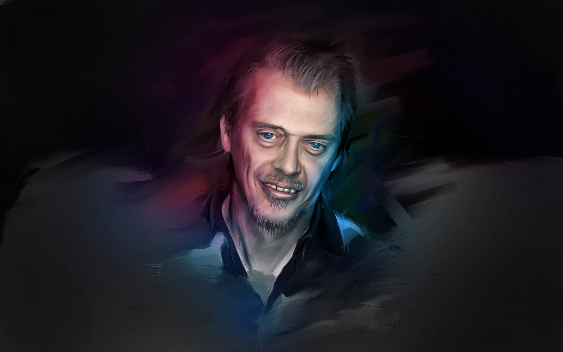 actors portrait man adult one light dark music steve buscemi artwork actor