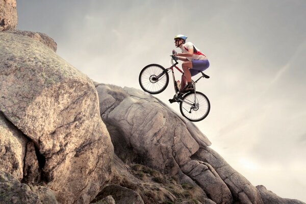 Andar de bicicleta também é uma atividade extrema