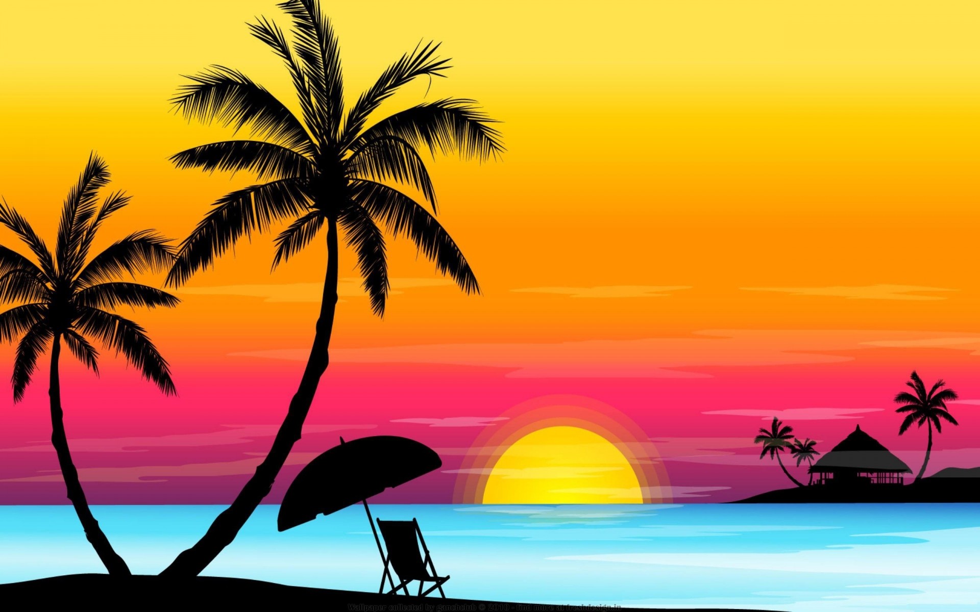 landscapes beach tropical sun palm sand summer coconut sunset ocean exotic island paradise seascape sea vacation seashore water sky nature resort miami vice hawaii sunbed