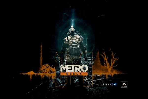 Hintergrund zum Thema des Spiels Metro Redux in dunklen Farben