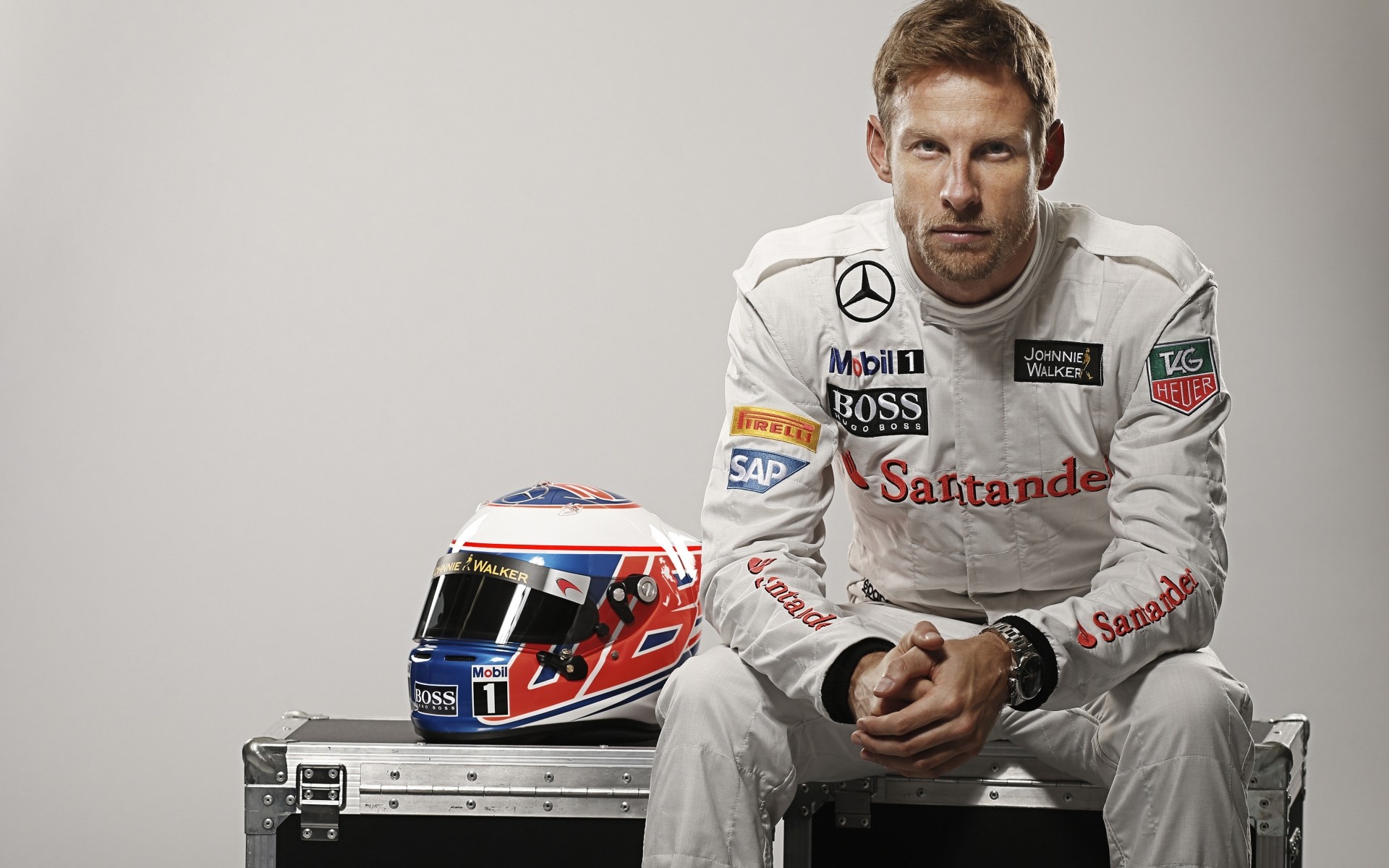 formula 1 araba yarışı yarış şampiyonluk yarışma parça portre yetişkin bir jenson button