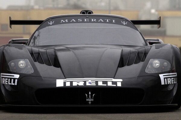 Sports racing car in black