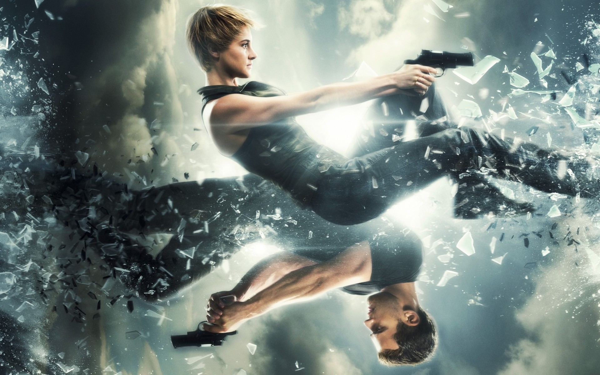 filmes subaquático natação água mulher adulto menina sozinho ação divergente série shailene woodley tris theo james quatro