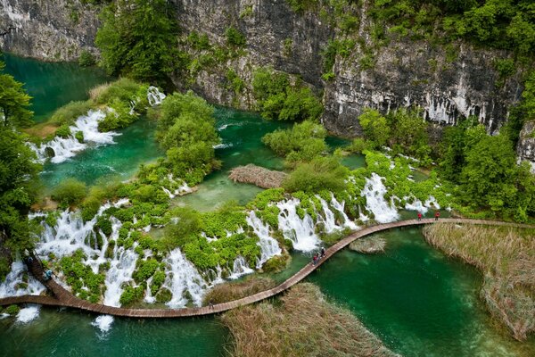 Beautiful landscape of the hiking trail