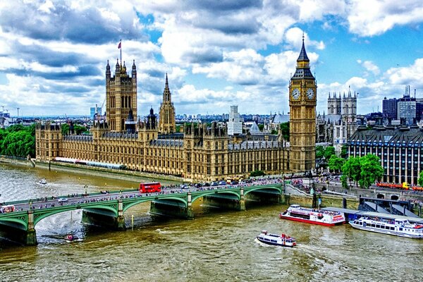 Englisch Big Ben Wahrzeichen ist berühmt für England