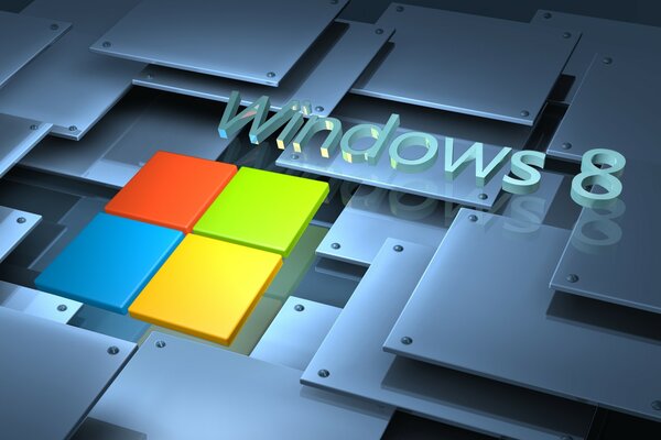 Logotipo creativo de Windows ocho