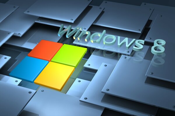 Шығармашылық логотип Windows сегіз