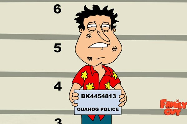 Cartoon hero is getting ready for prison