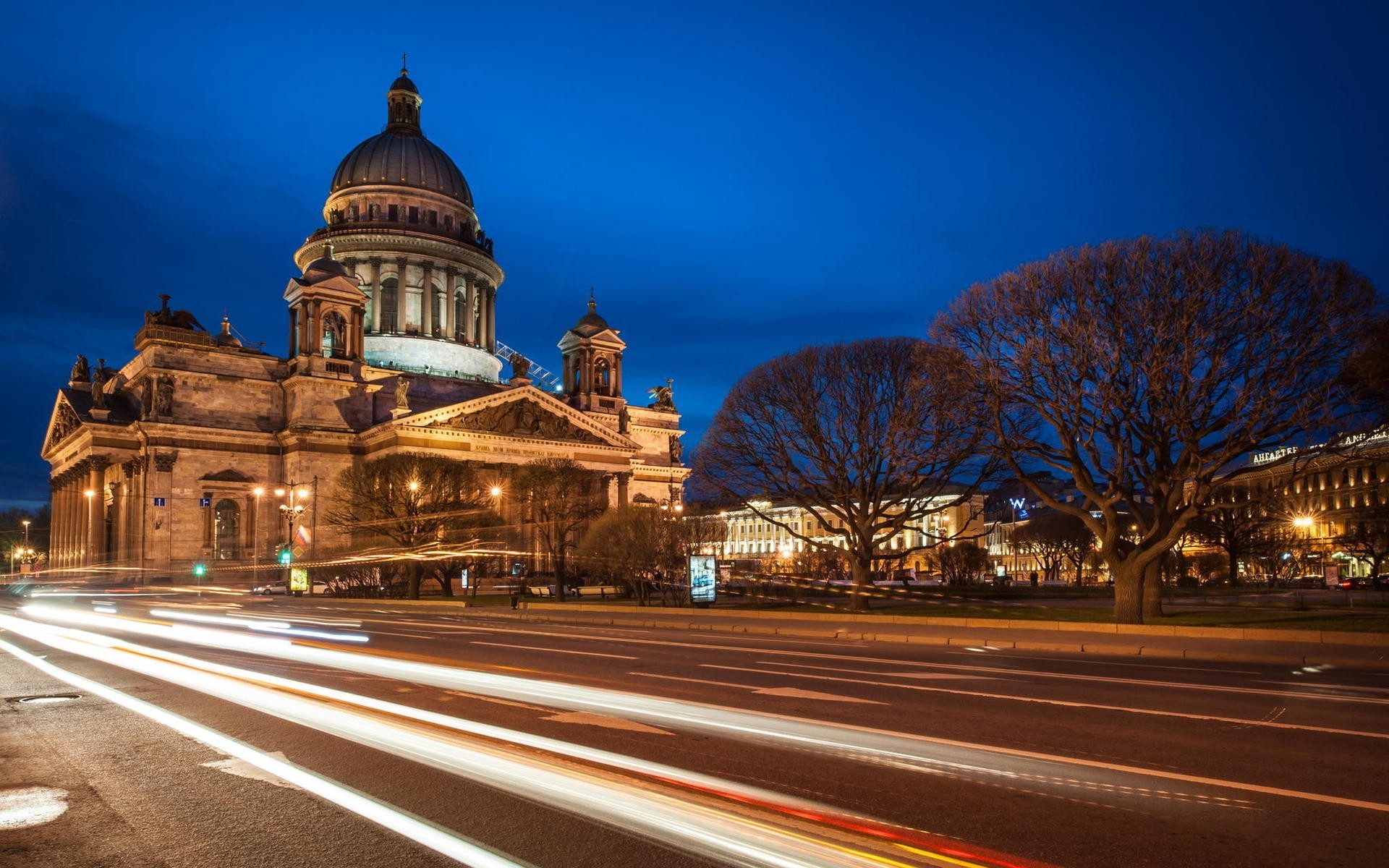 rosja architektura podróże miasto zmierzch ulica wieczorem na zewnątrz droga dom niebo światło zachód słońca st. petersburg noc światła