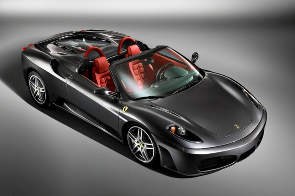 A powerful ferrari convertible is cool