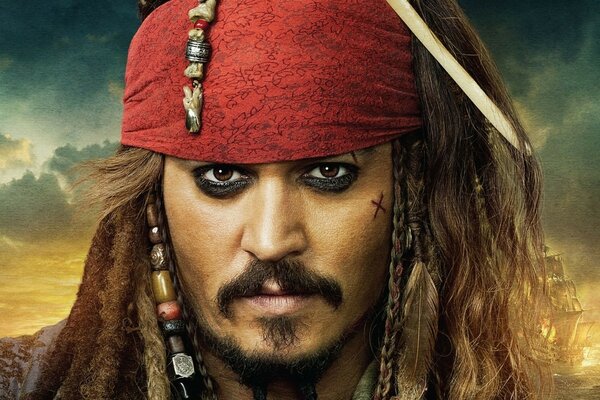 Ritratto ravvicinato di Jack Sparrow