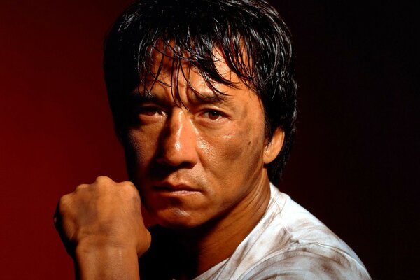 Ritratto dell attore Jackie Chan