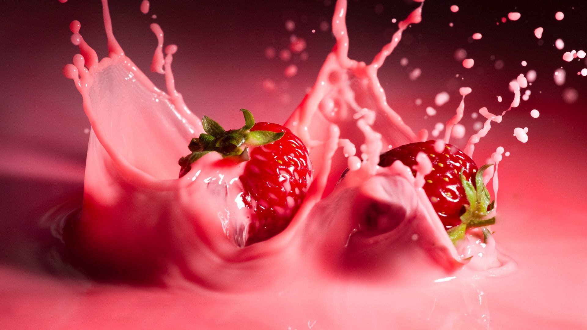 flowers sweet drop cream strawberry food fruit splash milk liquid freshness creamy