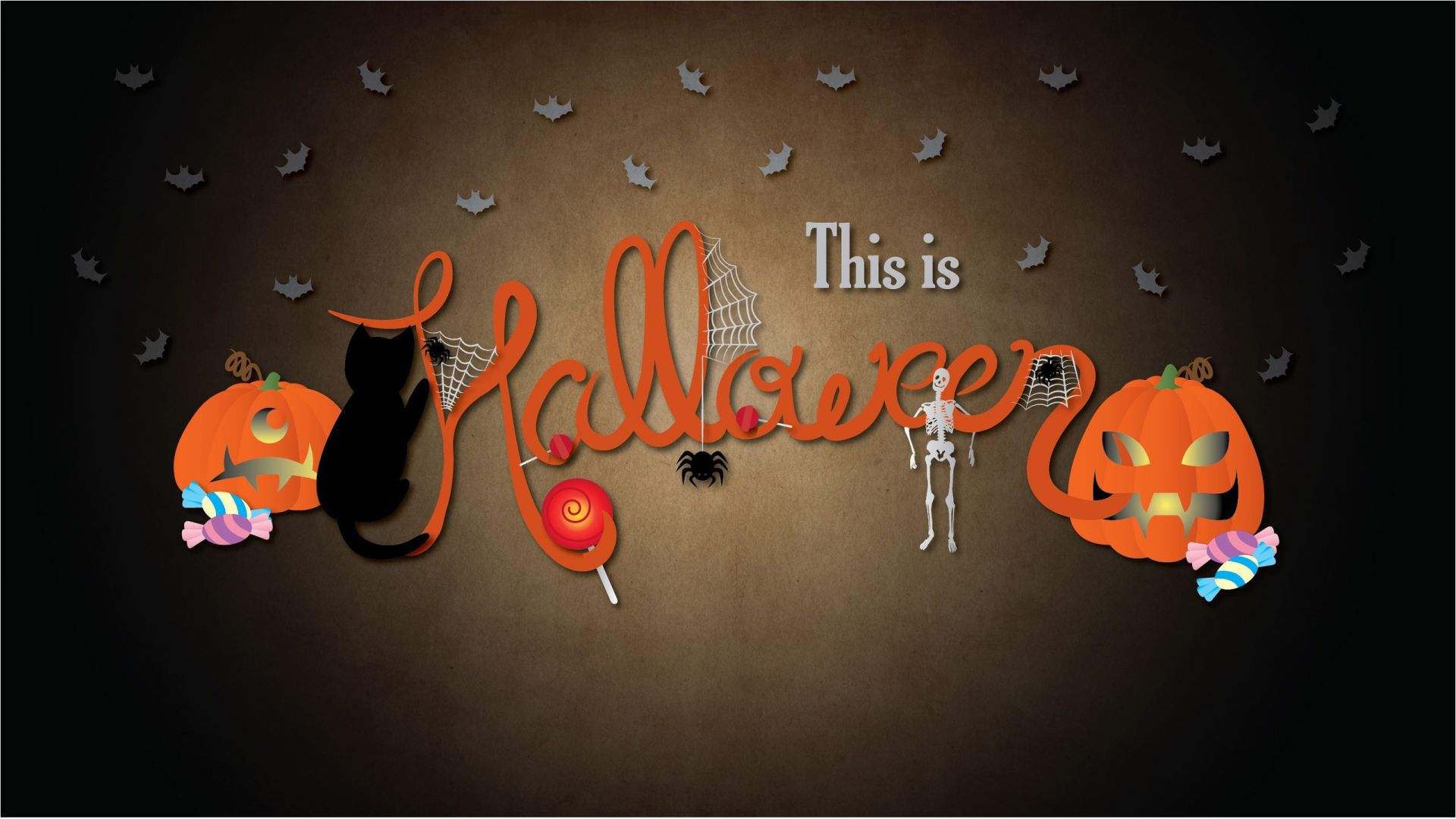 halloween illustration desktop