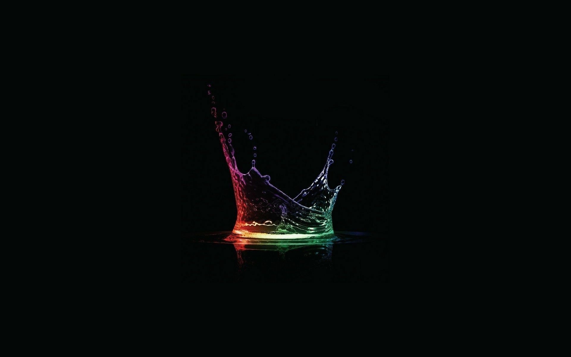 items motion abstract water light dark desktop art drop splash energy flame color