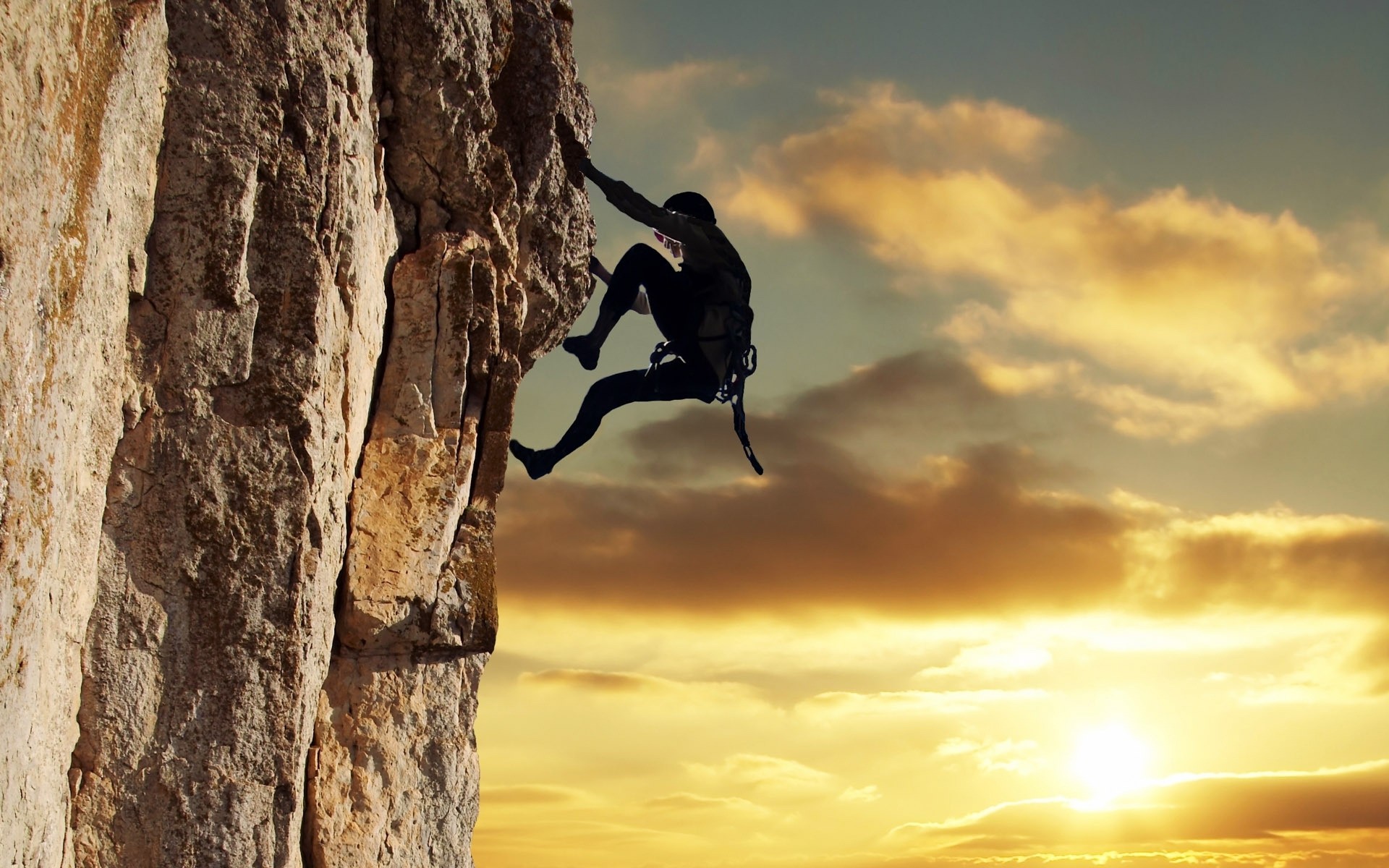 climbing climb climber sunset rock climbing challenge sky determination adventure courage accomplishment effort outdoors persistence dawn mountain rocks muscles