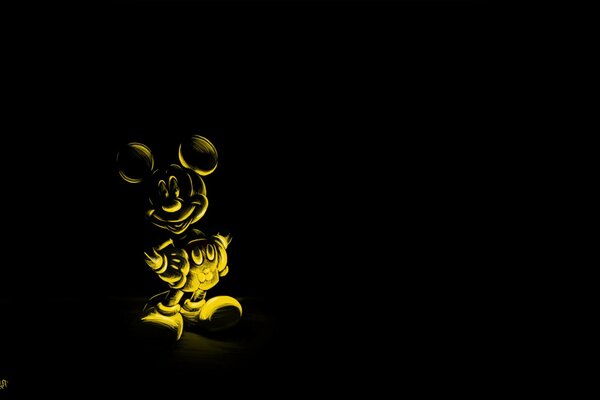 Mickey Mouse Nacht Silhouette