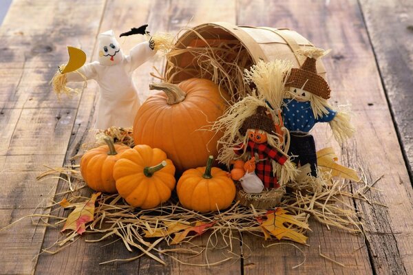 Astrazione di Halloween con zucca