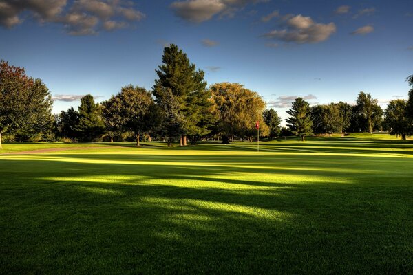 Campos, prados y valles en el golf