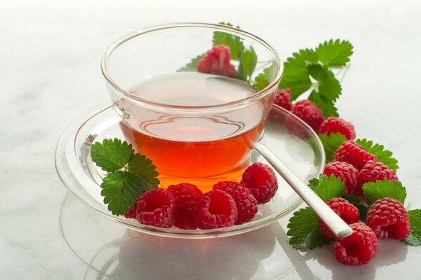 Raspberry tea is the best for treating colds