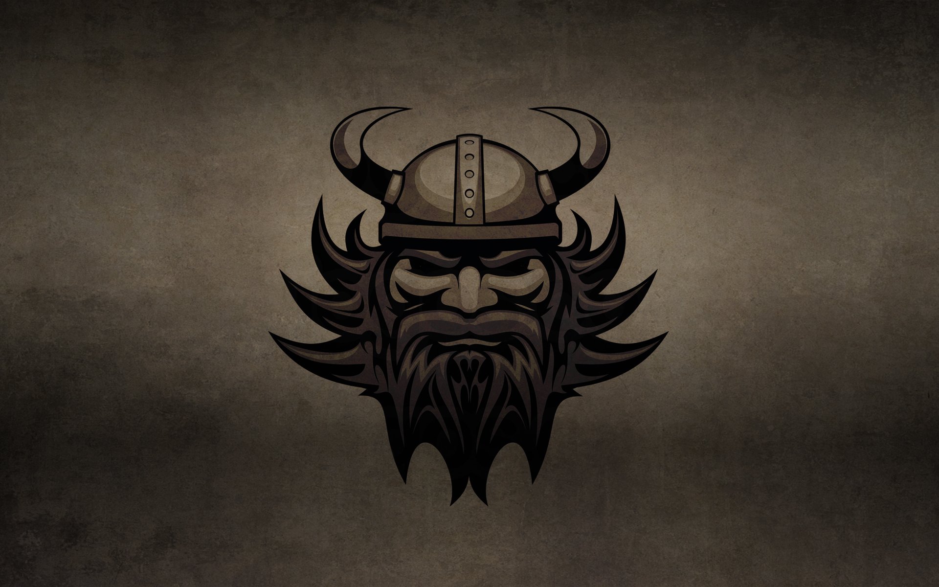 viking викинг темный фон шлем рога голова борода галл
