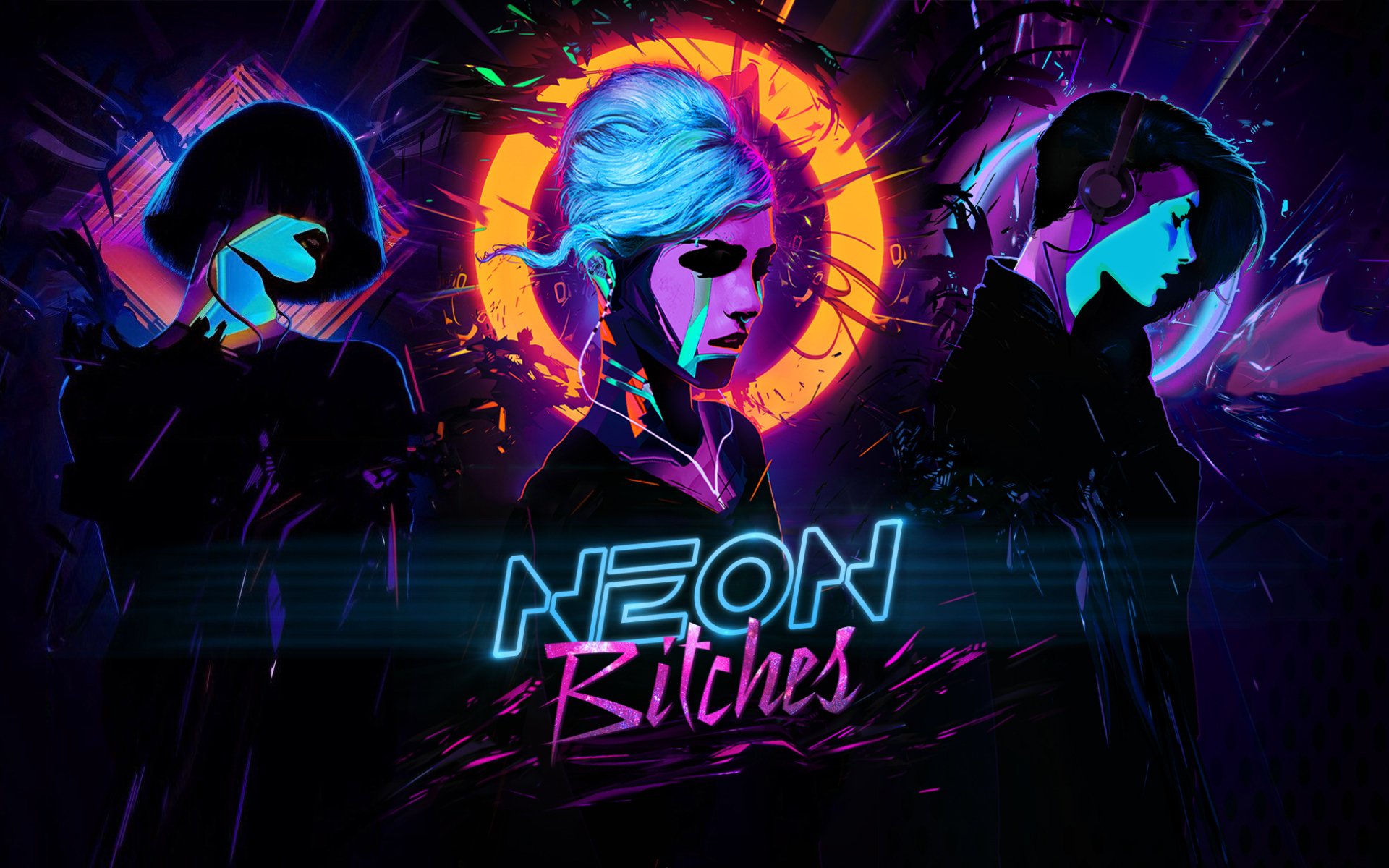 неон суки synthwave сука девушка музыка киберпанк