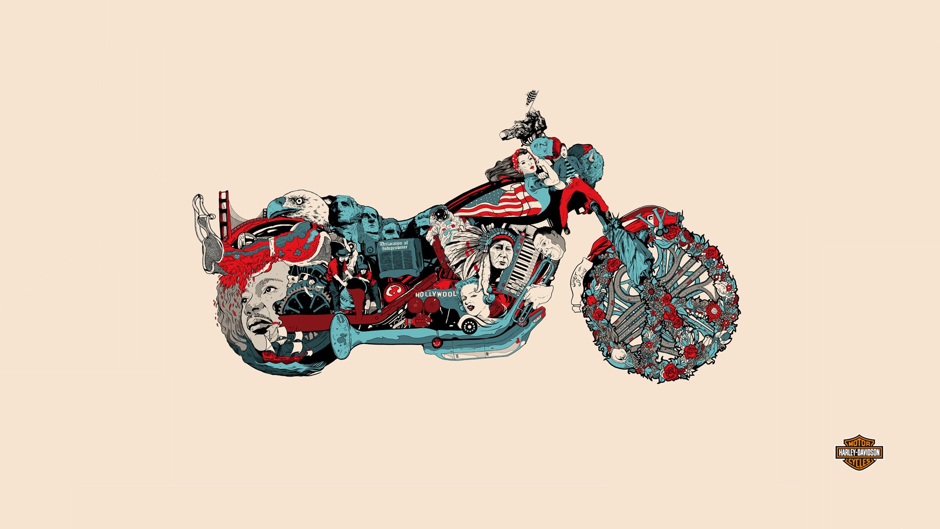 harley davidson история мотоцикл байк фон