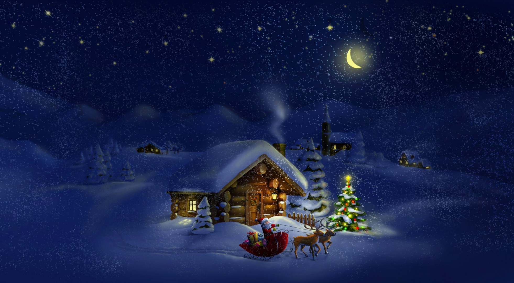 new year moon snow winter sky light galaxy christmas exploration evening astronomy landscape travel planet illustration cold space science spacecraft mystery