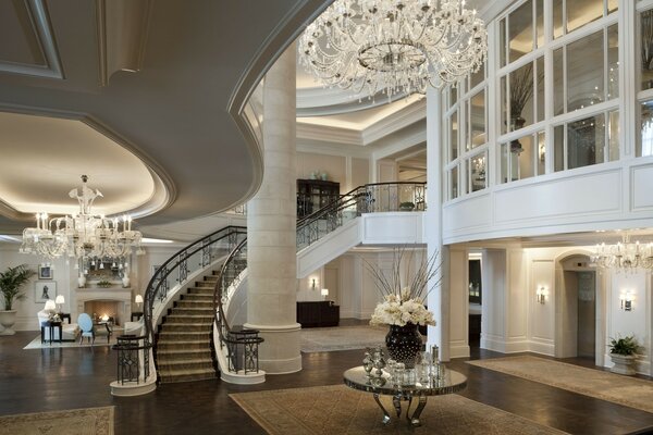 Luxurious interior in a large house