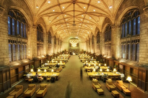 Cool interior of the church of the future