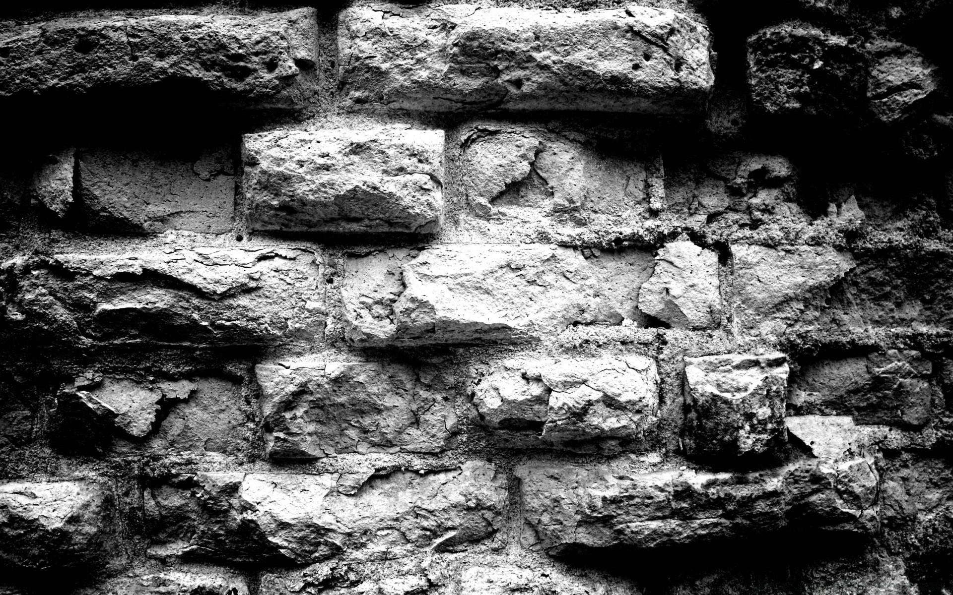 black and white stone wall old desktop rock rough concrete texture brick expression cement pattern fabric cube construction dirty abstract masonry building architecture