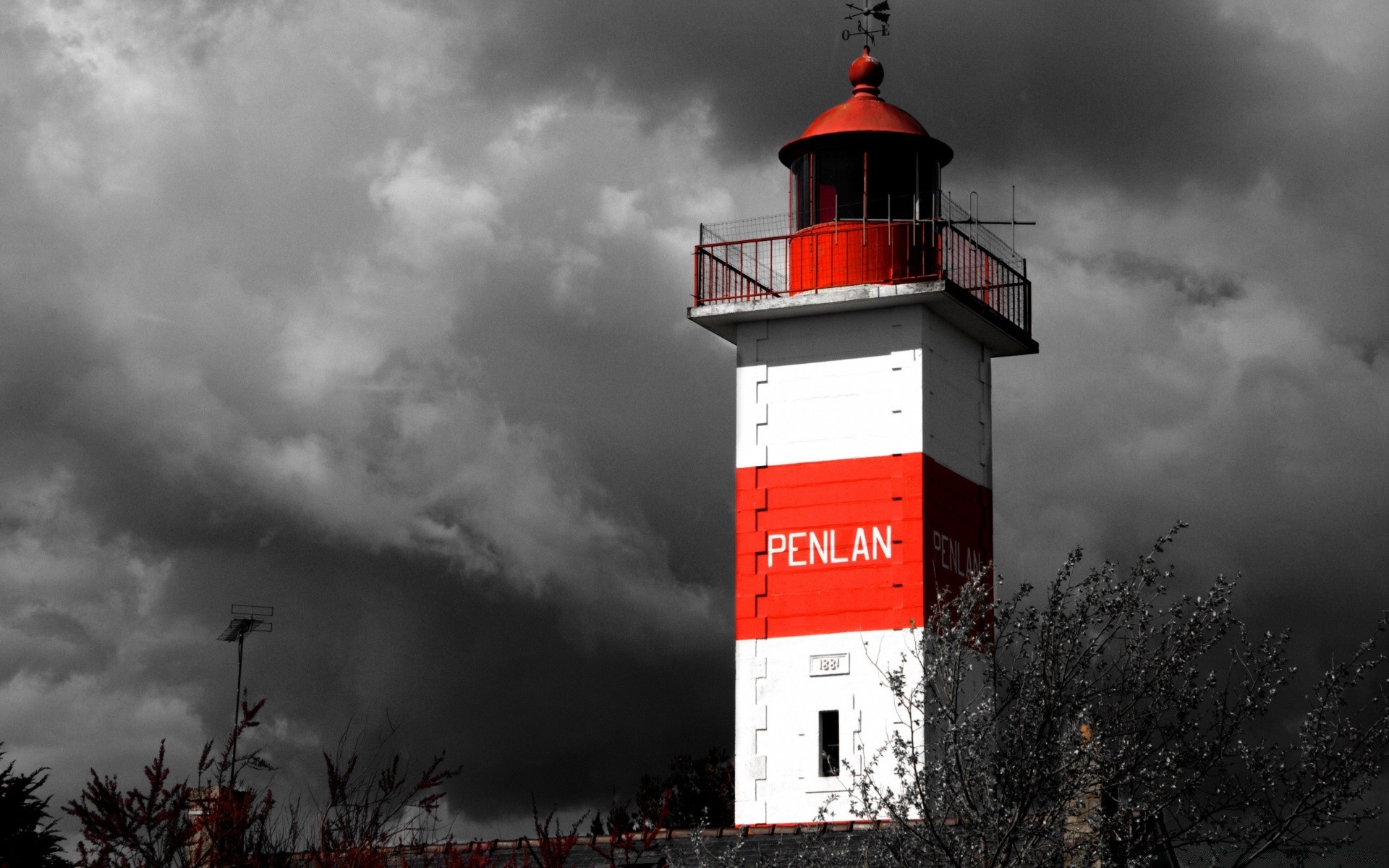 black and white lighthouse sky outdoors architecture sunset light storm guidance travel