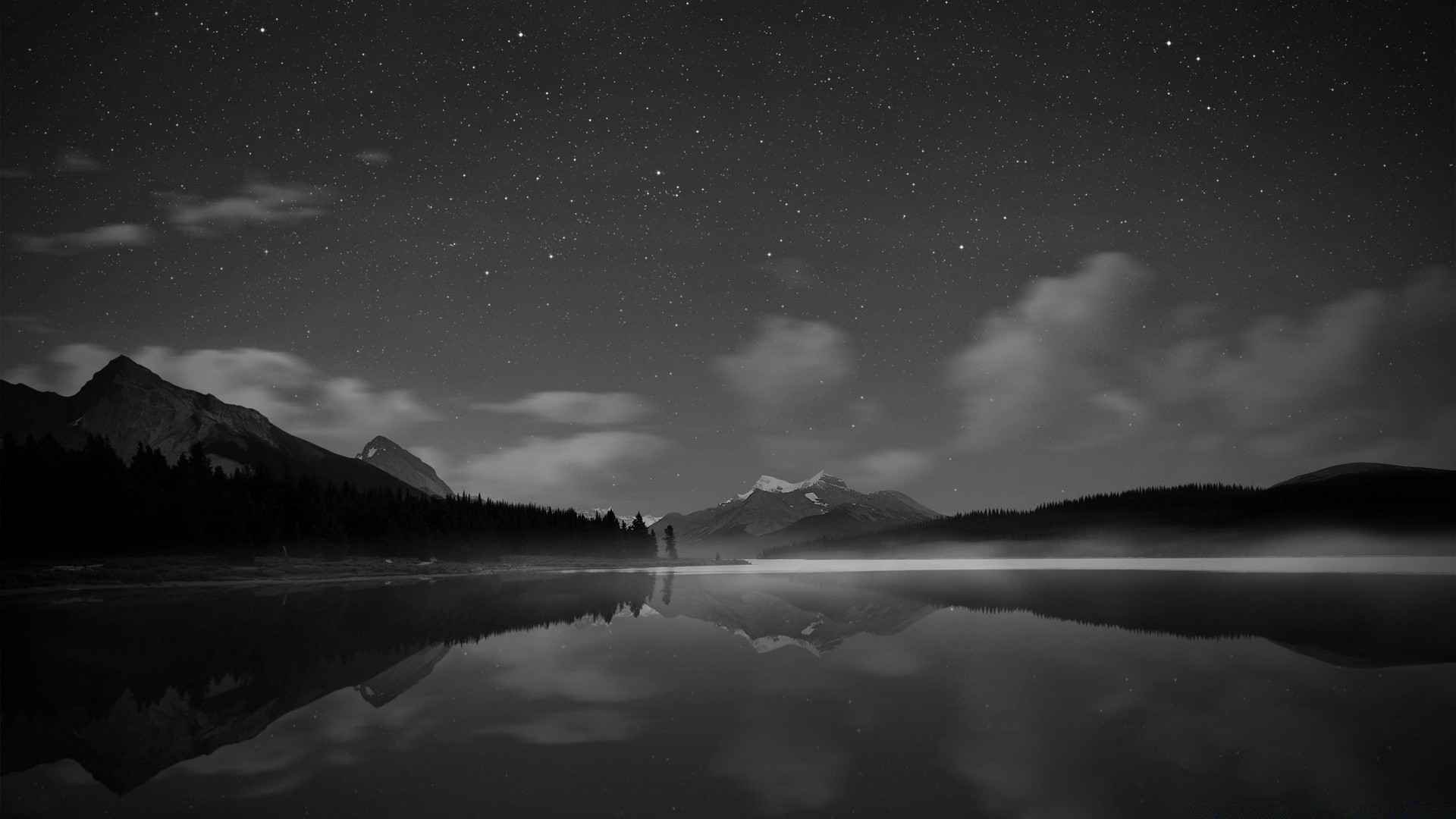 black and white landscape sky moon sunset dawn mountain lake storm water snow evening fog nature travel sun monochrome light outdoors