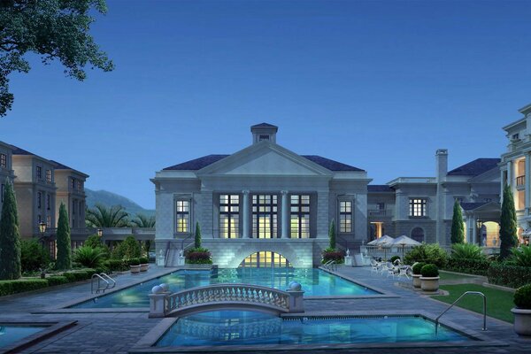 LUXURY COTTAGE WITH SWIMMING POOL AFTER SUNSET