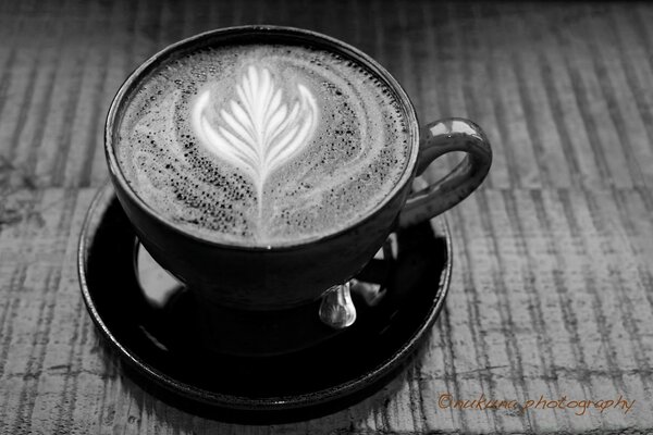 Café quente com padrão bonito