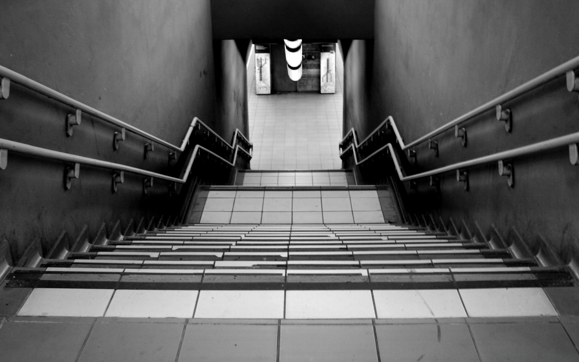 black and white step indoors monochrome light inside room architecture tube bench seat shadow