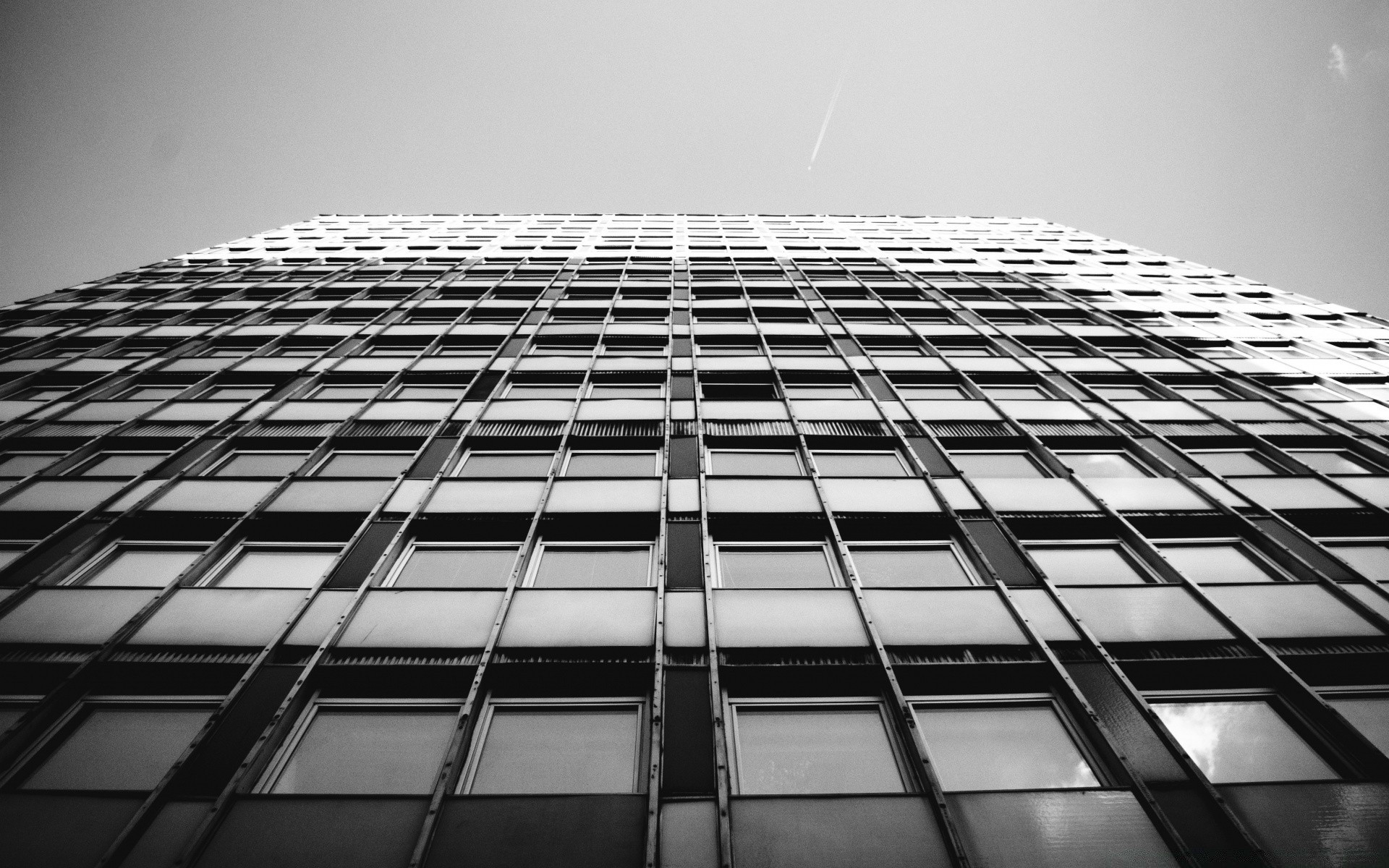 black and white monochrome architecture reflection modern window futuristic office glass perspective business technology building city finance skyscraper