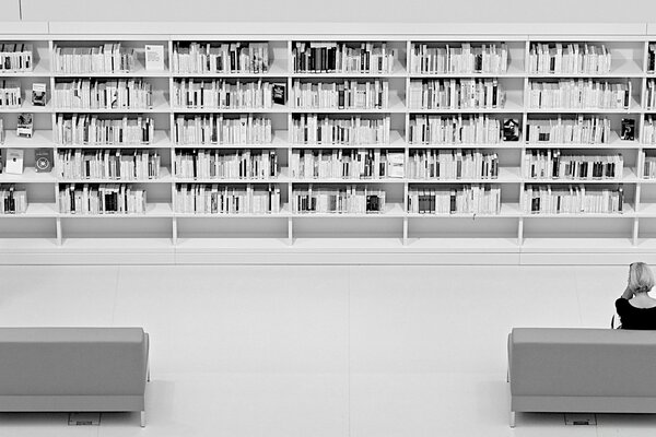 Paper Library - black and white world