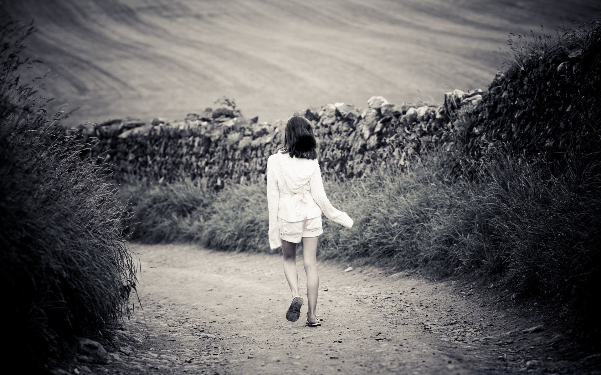 blanco y negro monocromo chica solo paisaje adulto mujer playa niño